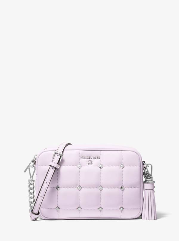 Damske Spojková Taška Michael Kors Jet Set Medium Studded Quilted Leather Camera Svetlo Ruzove - Kabelky Michael Kors Nejlevnejsi | KSXTC-7680